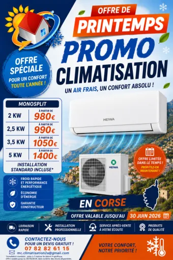 Promotion climatisation 